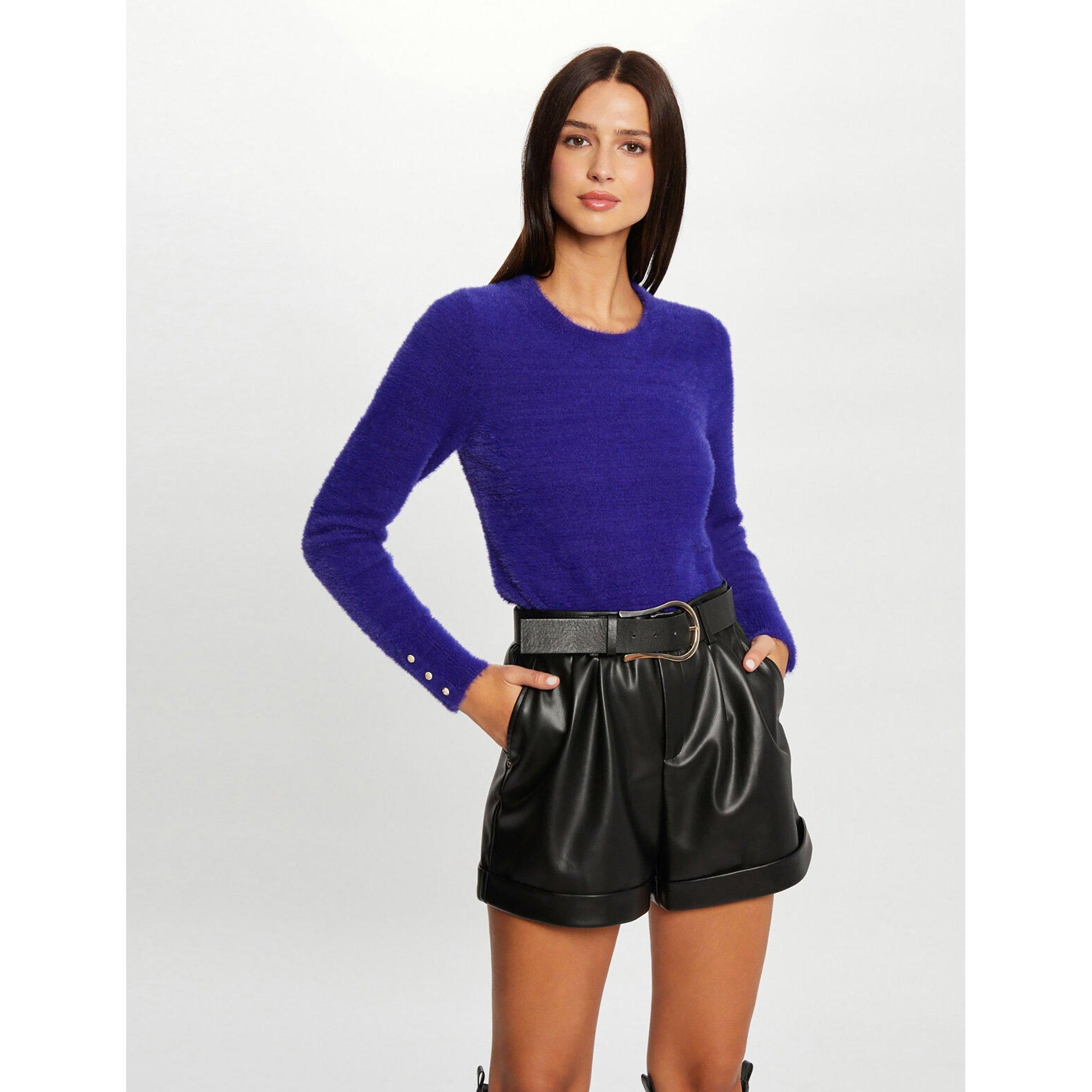 Image of Pullover Damen Mittelblau S