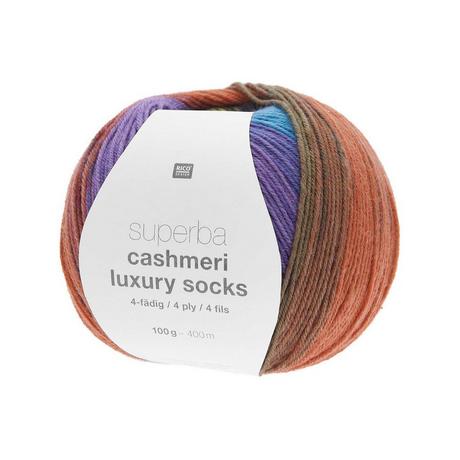 RICO-Design Handarbeitsgarn Superba Cashmeri Luxury Socks 4-fädig 