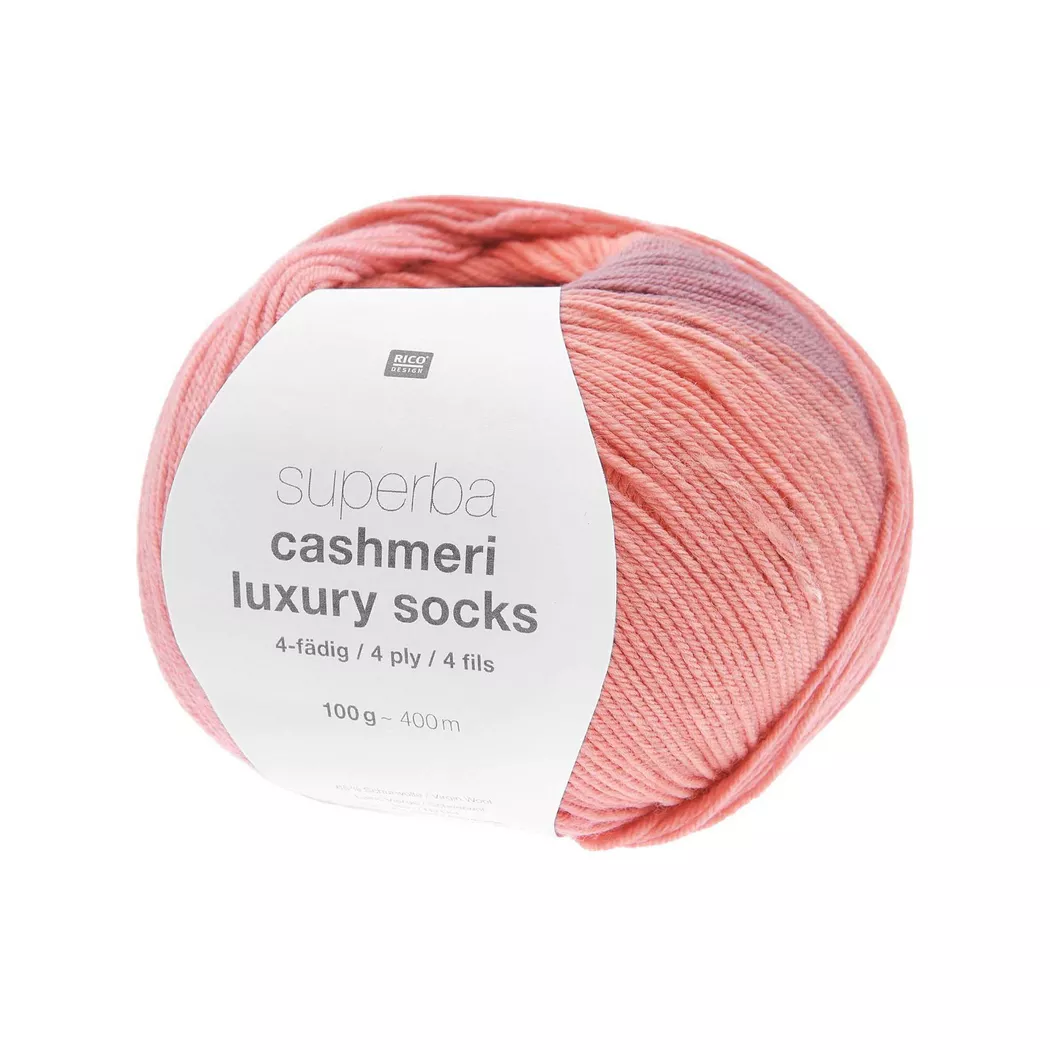 Rico Design - Handarbeitsgarn, 100G/400M, Rosa