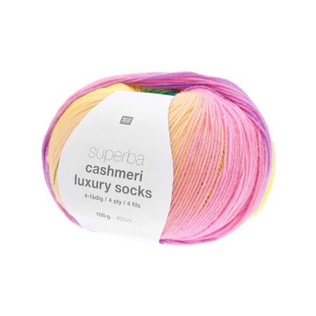 RICO-Design Handarbeitsgarn Superba Cashmeri Luxury Socks 4-fädig 