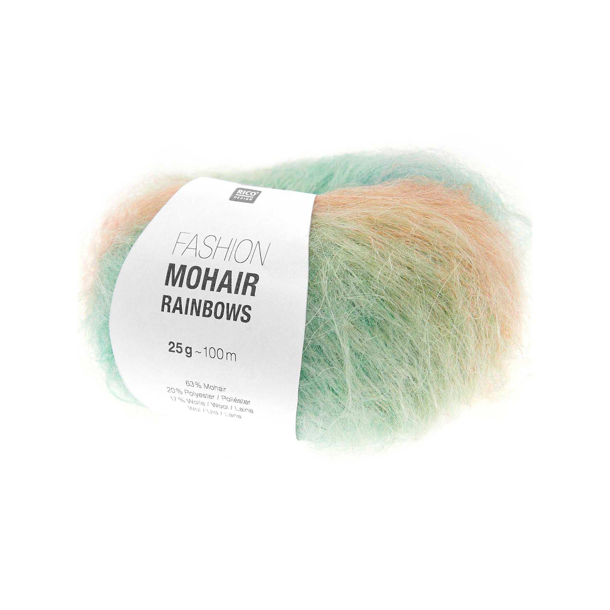 RICO-Design Handarbeitsgarn Fashion Mohair Rainbows 