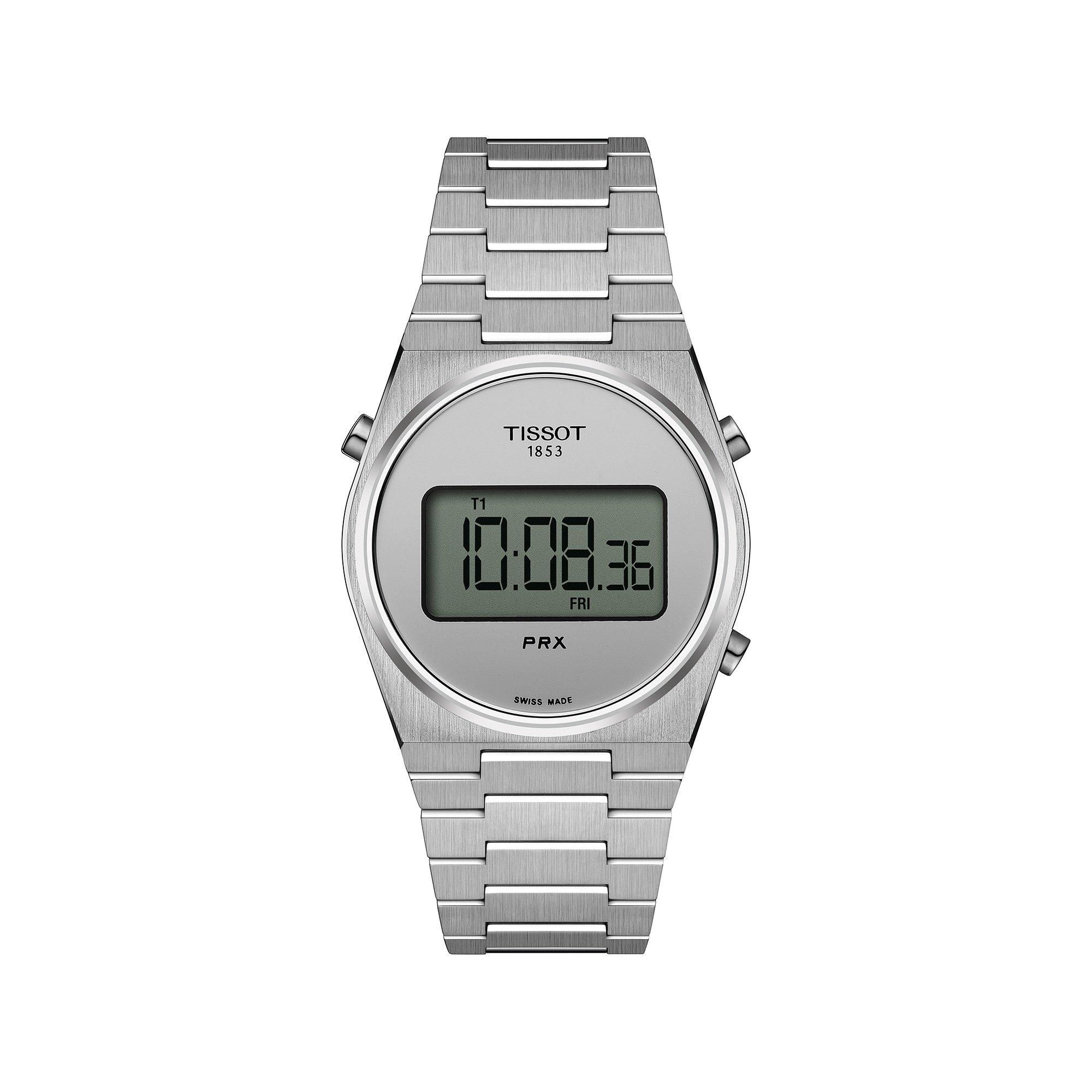 Image of Digitaluhr Unisex Silber 35mm