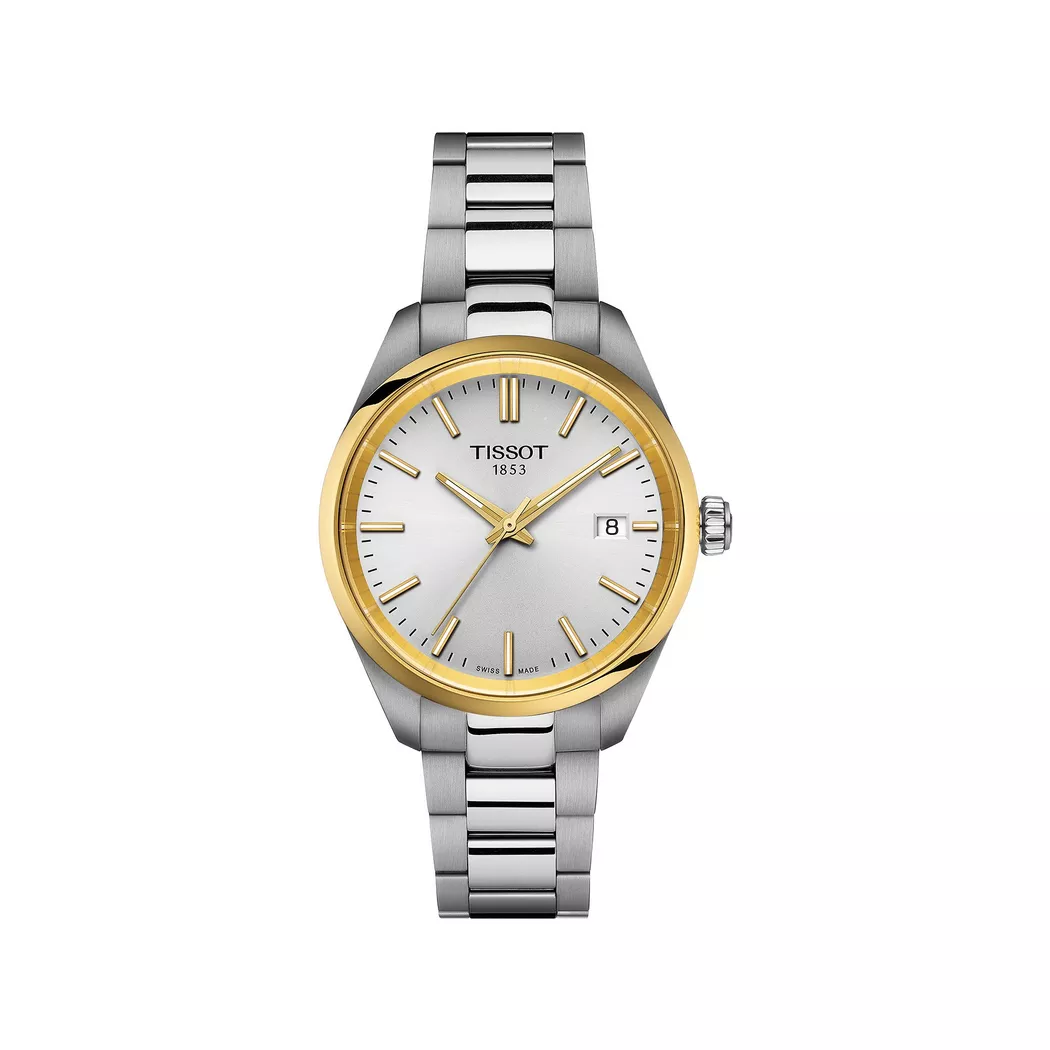 Tissot PR 100 Quartz 34mm Pink Dial Steel Women's Watch T150.210.11.331.00 silver  female