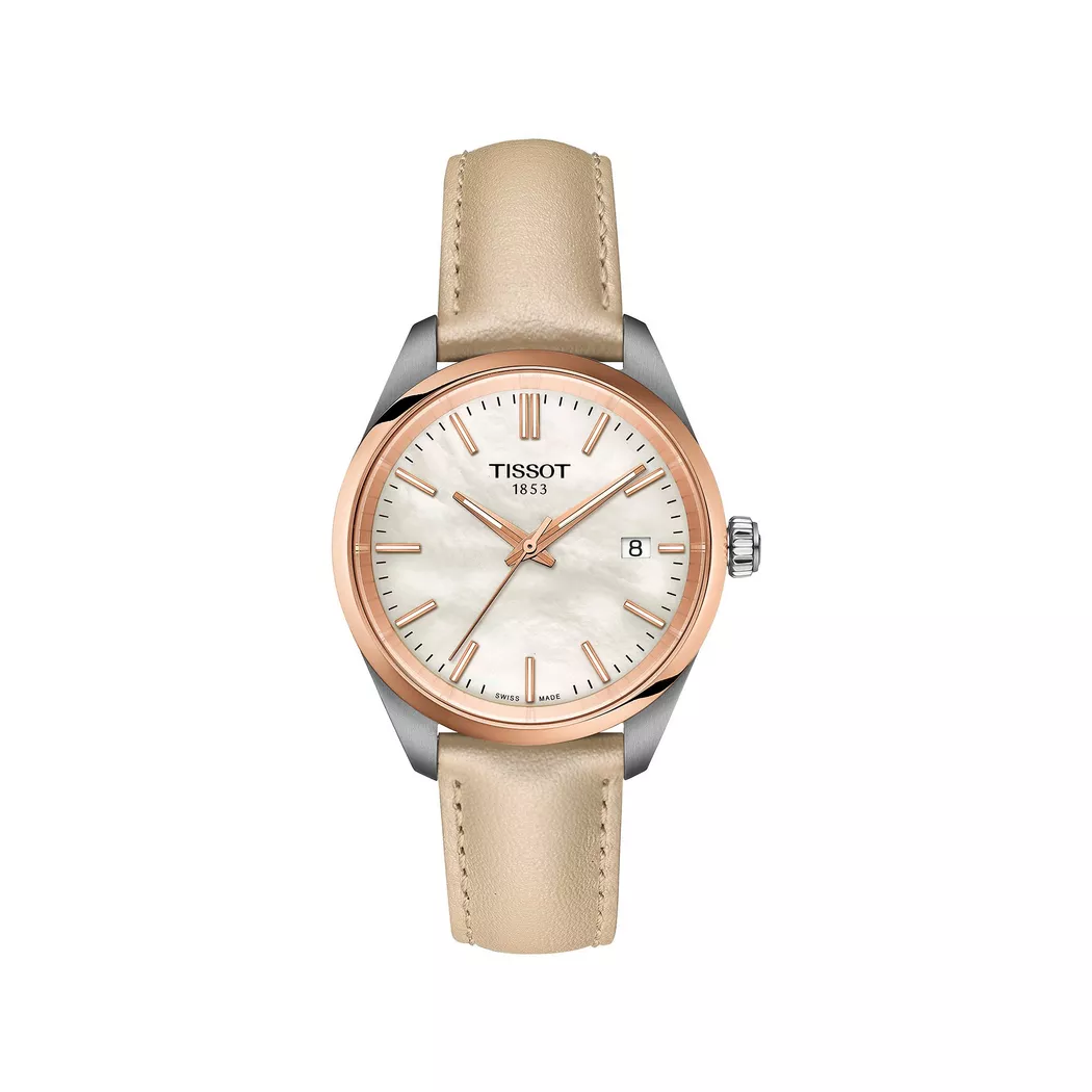 Tissot - Analoguhr, Pr 100, 34mm, Beige