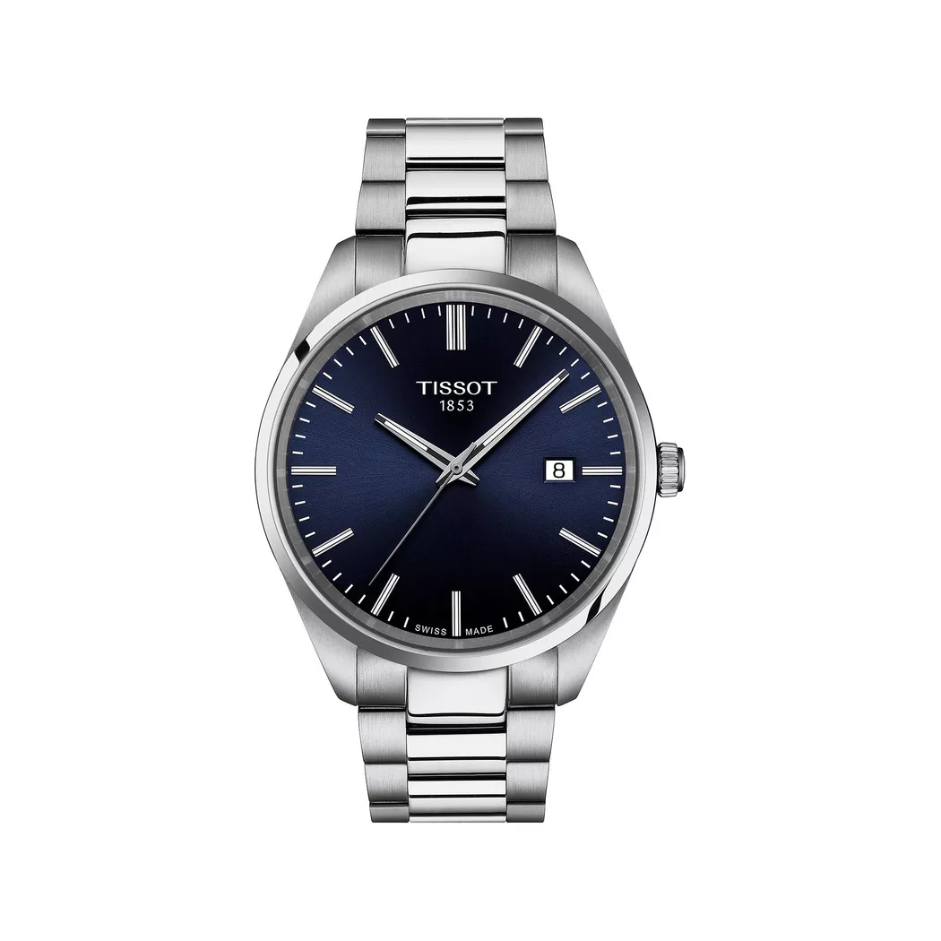 Tissot PR 100 Quartz 40mm Ice Blue Dial Steel Men's Watch T150.410.11.351.00 silver  male 2
