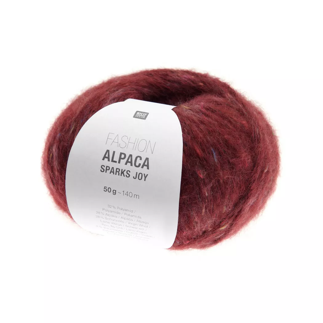 Rico Design Fashion Alpaca Sparks Joy Bordeaux
