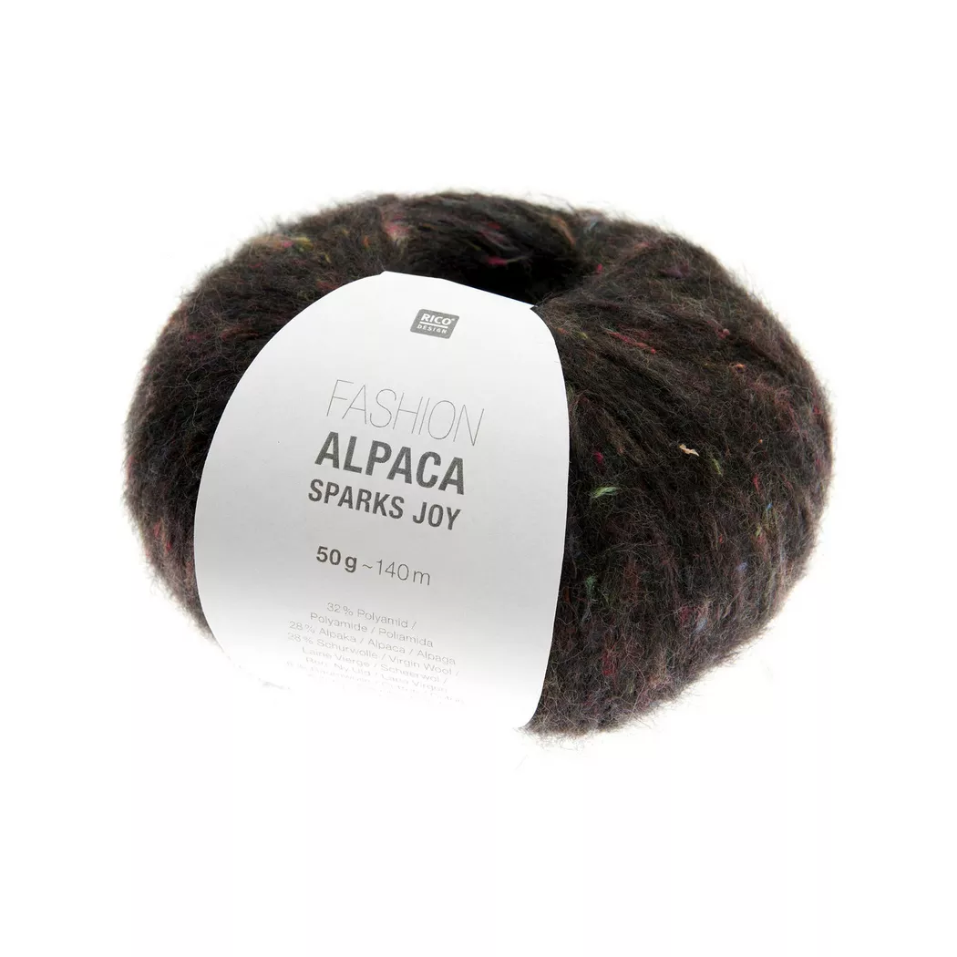 Rico Design Fashion Alpaca Sparks Joy Schwarz