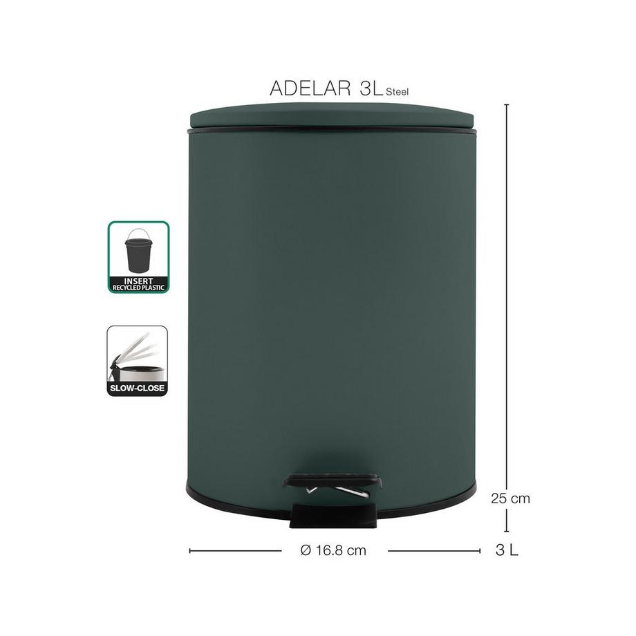 spirella Poubelle à pédale Adelar 