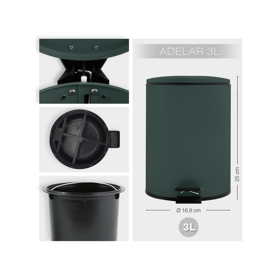 spirella Poubelle à pédale Adelar 