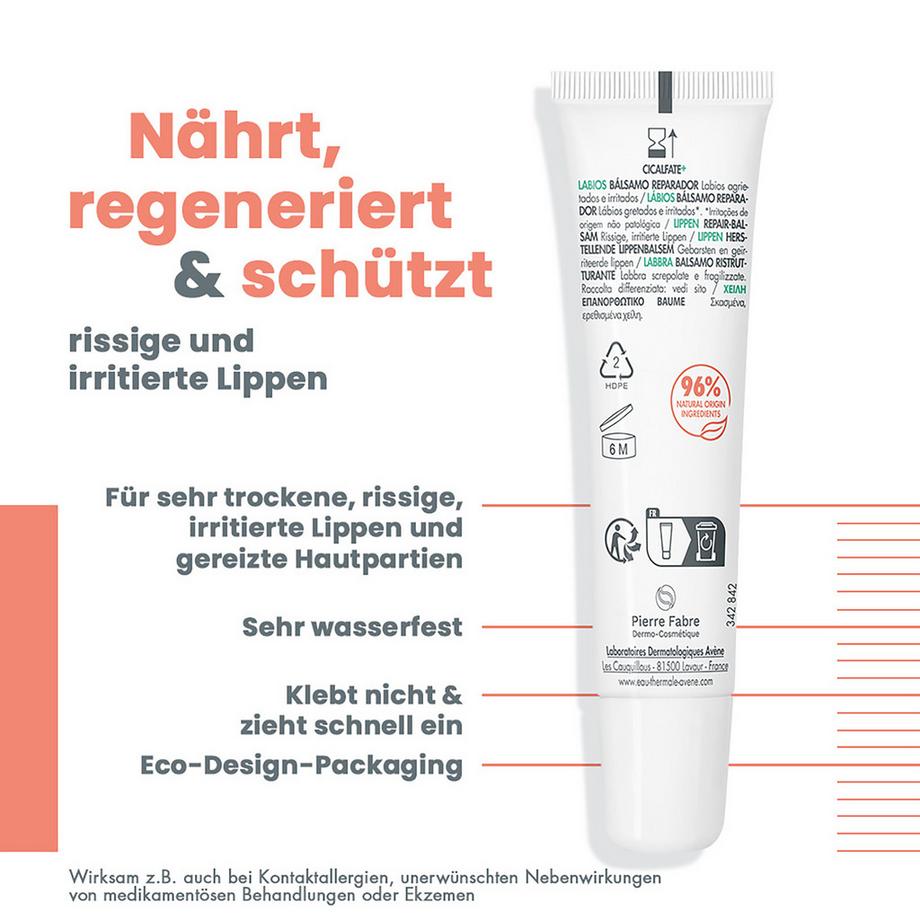 Avene  CICALFATE+ Lèvres Baume réparateur 