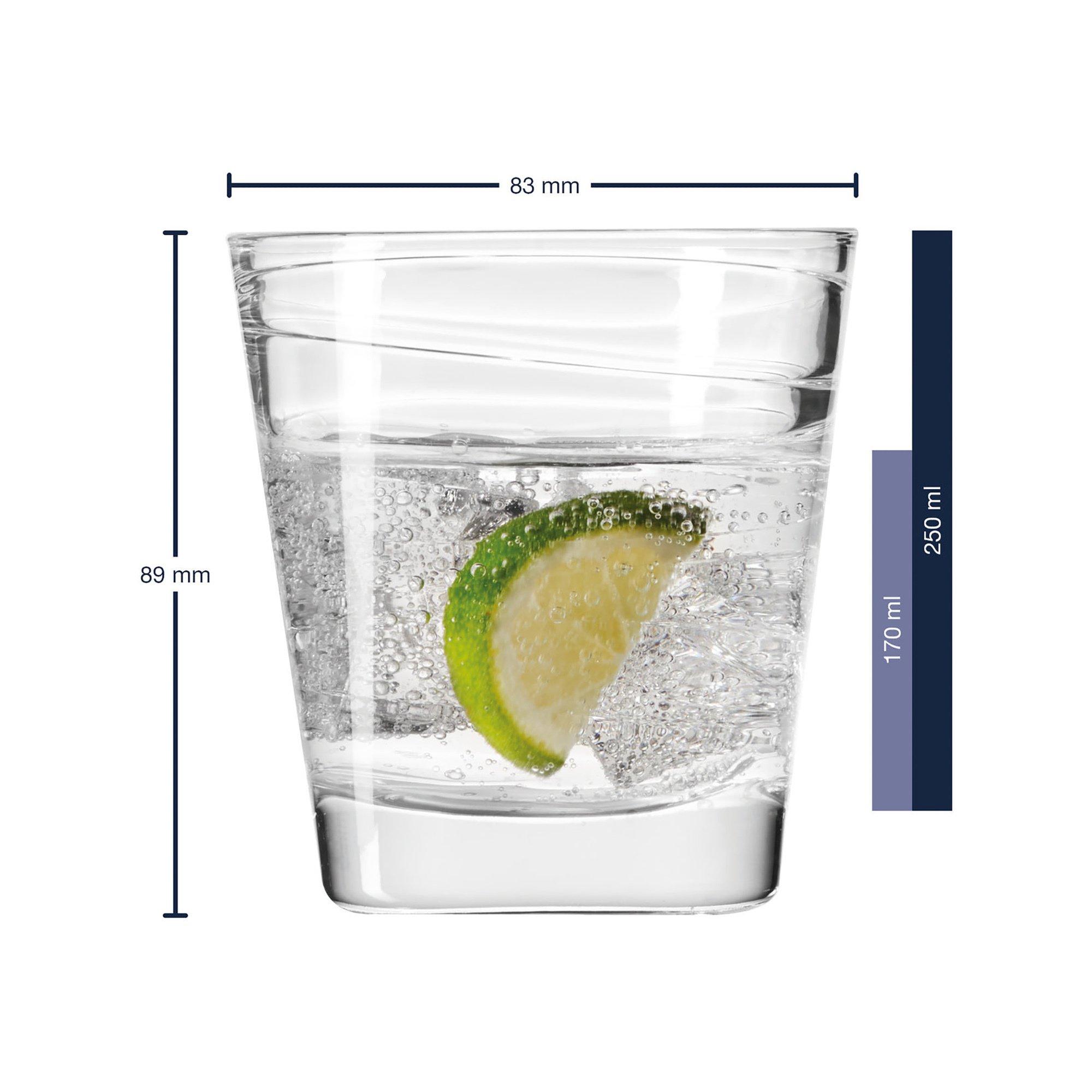 LEONARDO 6 bicchieri di whisky Struttura 