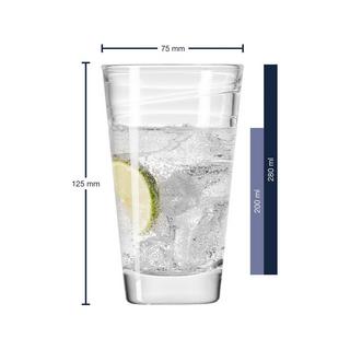 LEONARDO Longdrinkglas, 6 Stück Struttura 