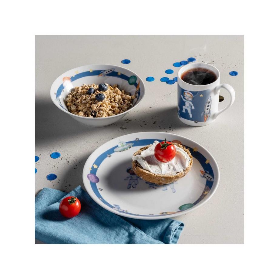 LEONARDO Kindergeschirr, 3-teilig Weltall 