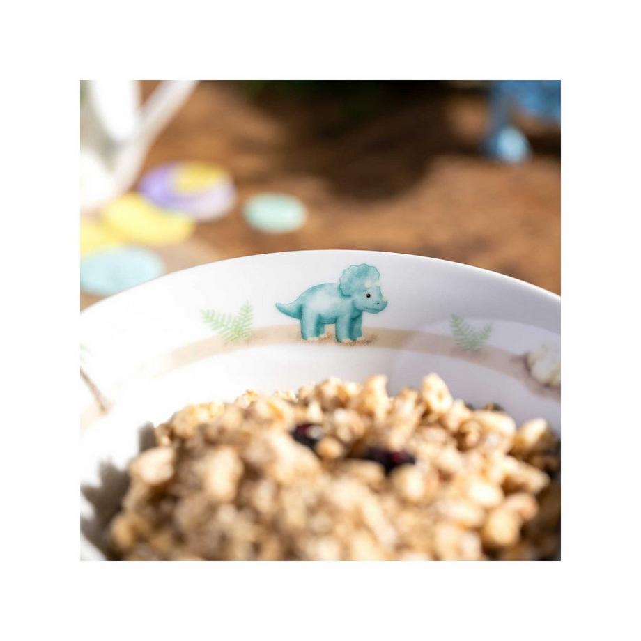 LEONARDO Accessori da tavola per bambini, 3 pezzi Dino 