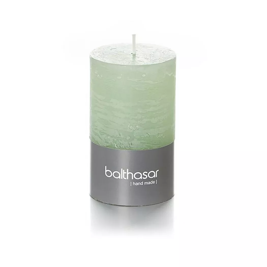 Balthasar Zylinderkerze Light Green 6x10cm