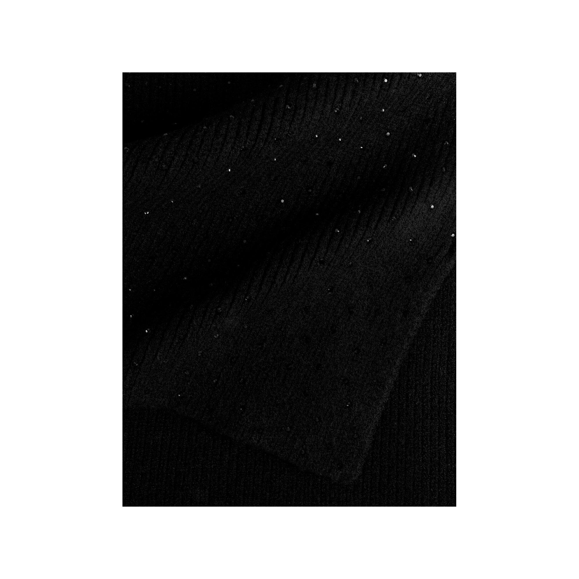 MORGAN Gerippter Strickschal mit Strassdetails  