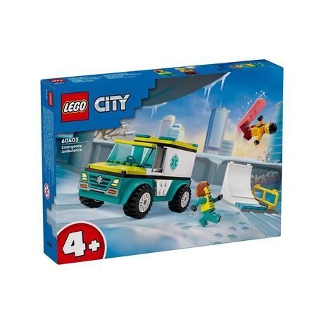 LEGO®  60403 Ambulanza di emergenza e snowboarder 