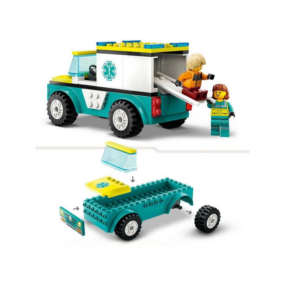 LEGO®  60403 L’ambulance de secours et le snowboardeur 