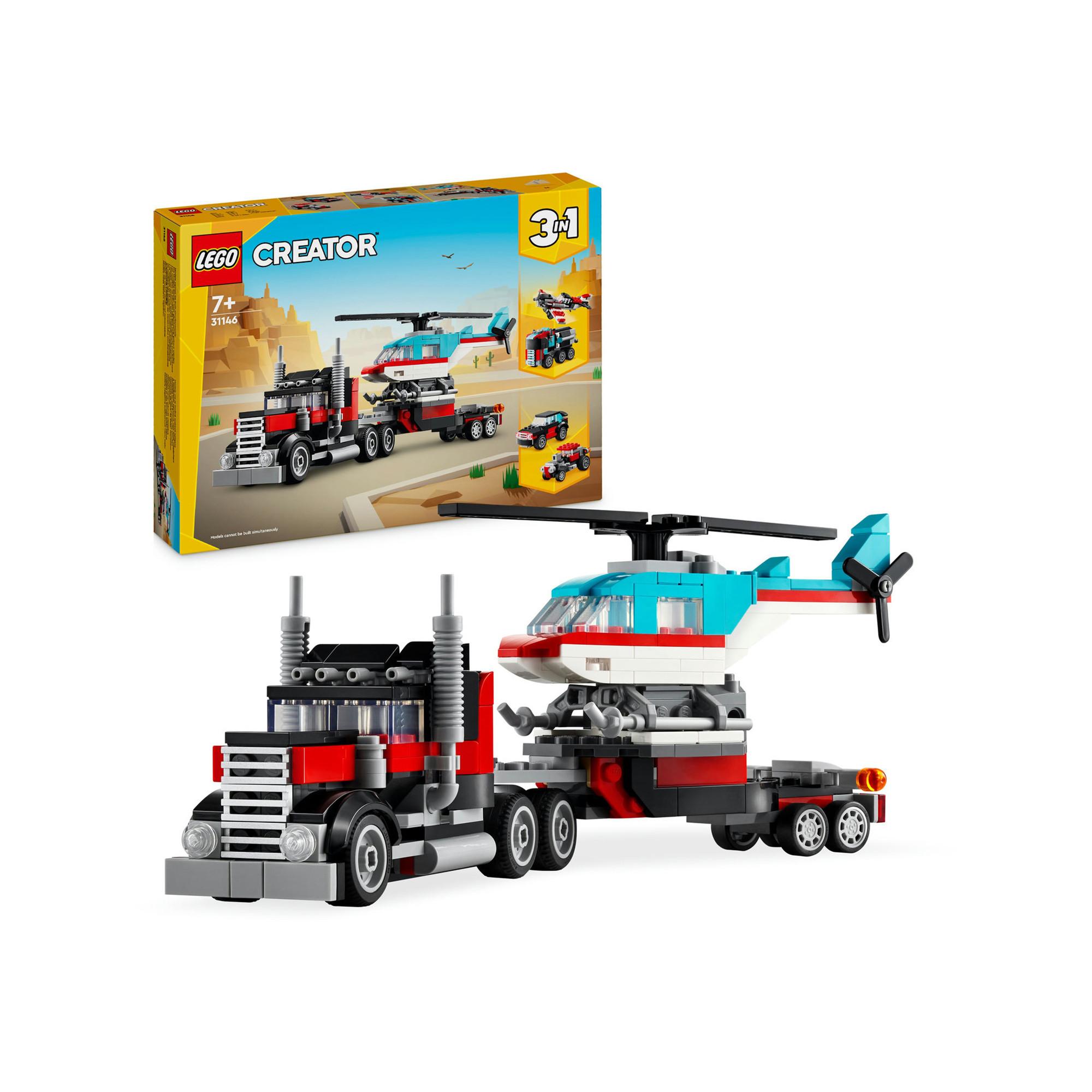 LEGO®  31146 Le camion remorque avec hélicoptère 