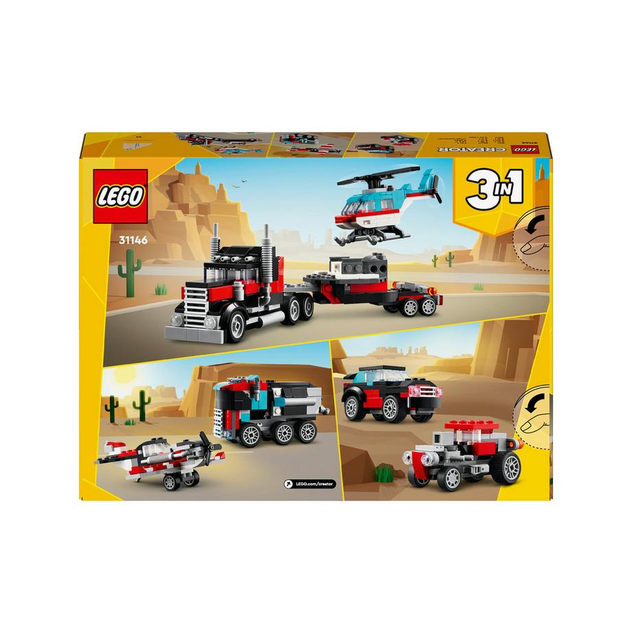 LEGO®  31146 Le camion remorque avec hélicoptère 