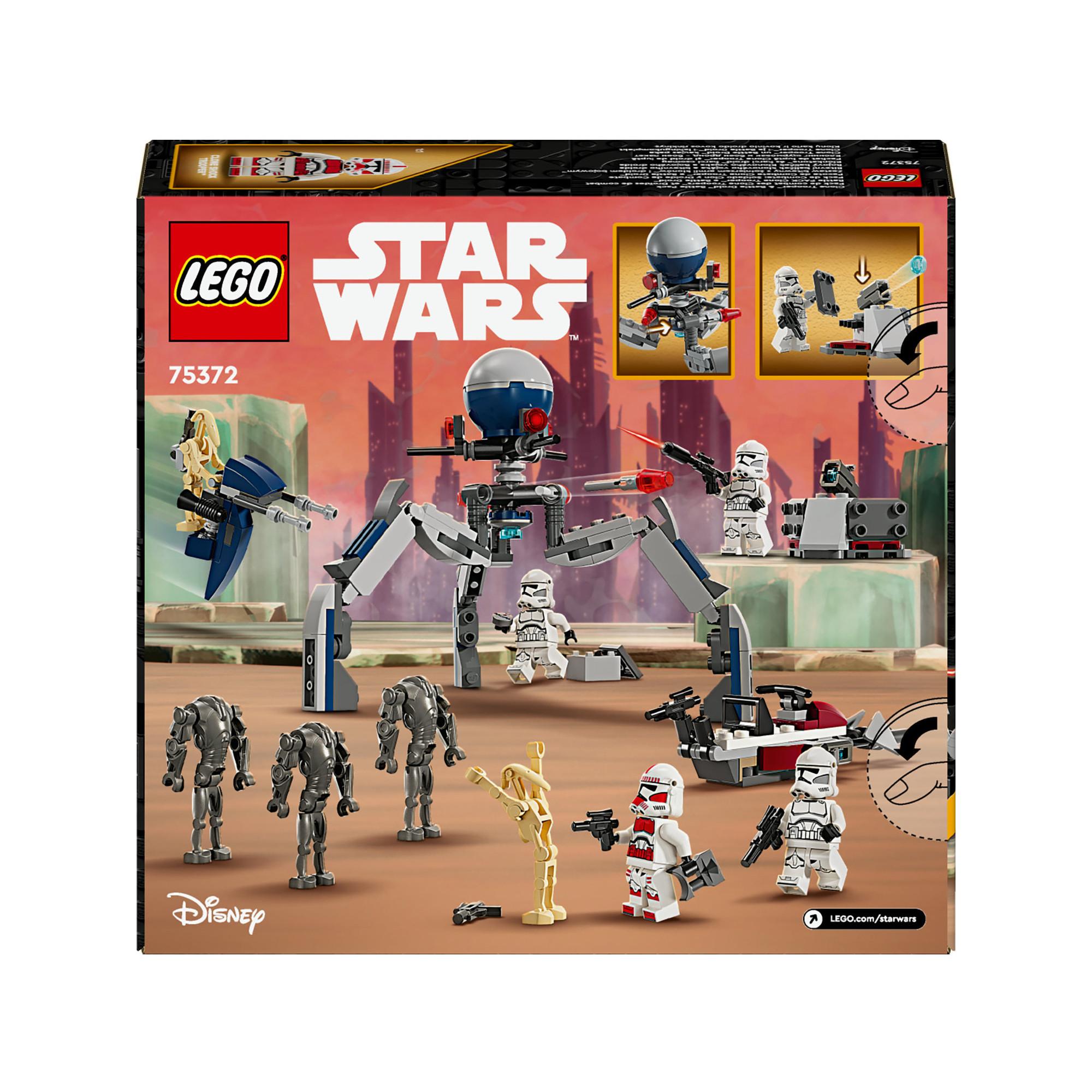 LEGO®  75372 Battle PACK Clone Trooper™ e Battle Droid™ 
