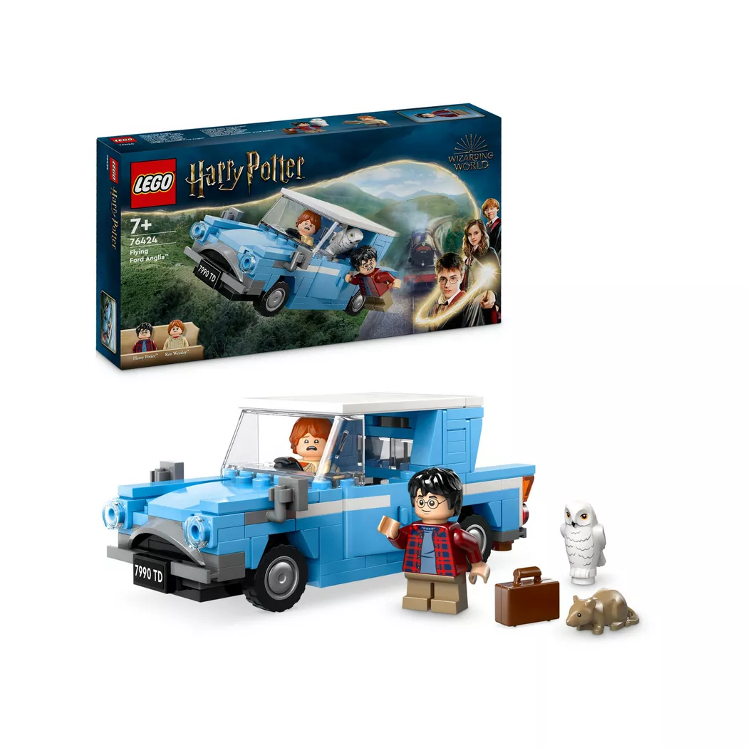 Lego 76424 Harry Potter Flying Ford Anglia Car Model & Ron Playset