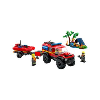 LEGO®  60412 Le camion de pompiers 4x4 et le canot de sauvetage 