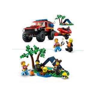 LEGO®  60412 Feuerwehrgeländewagen mit Rettungsboot 