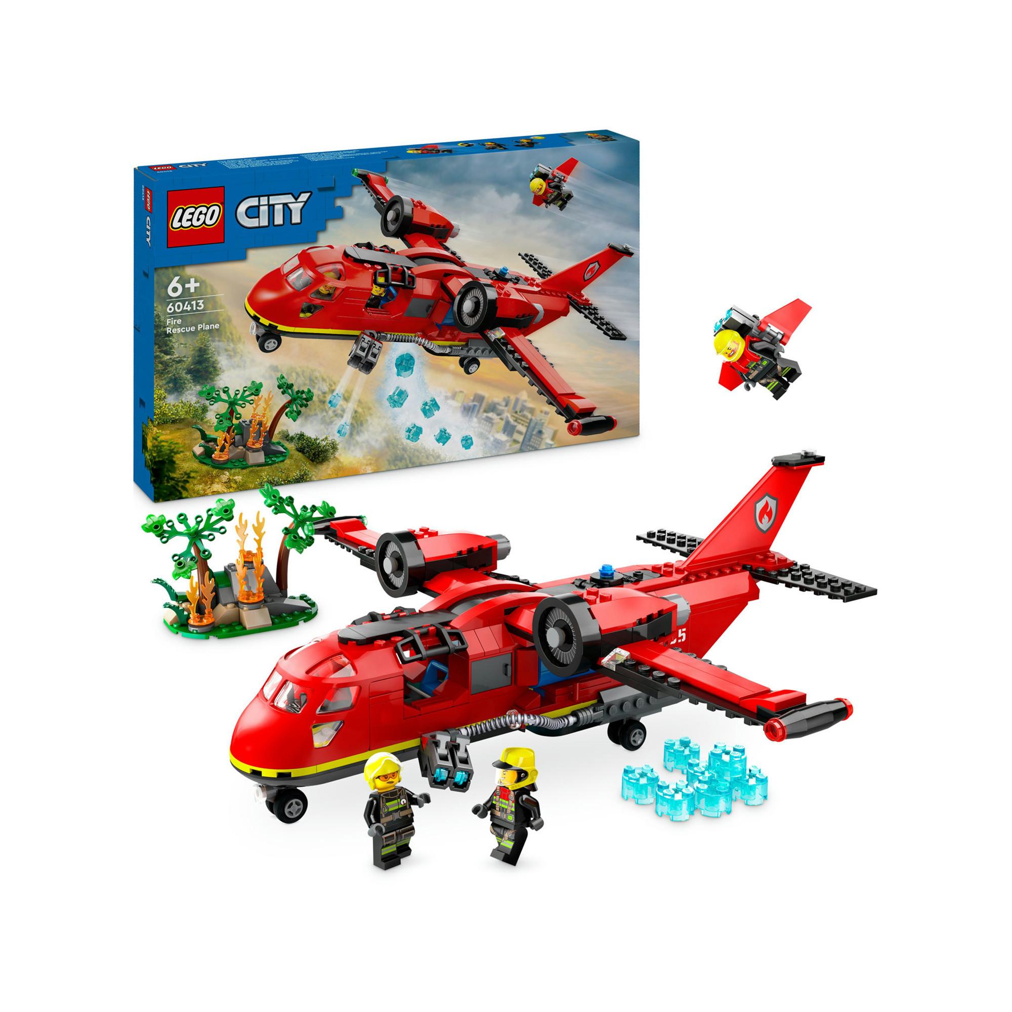 Jouet LEGO City Le camion de pompiers 4x4 avec bateau de sauvetage 60412