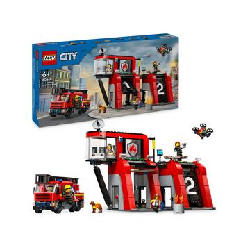 60414 Caserma dei pompieri e autopompa