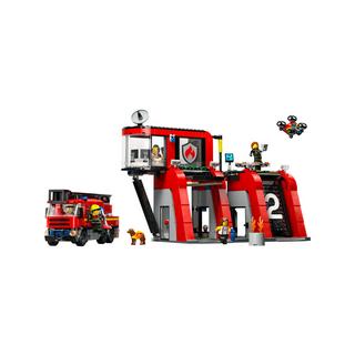 LEGO®  60414 Caserma dei pompieri e autopompa 