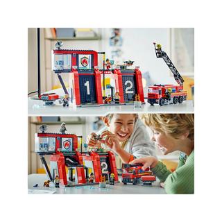 LEGO®  60414 Caserma dei pompieri e autopompa 