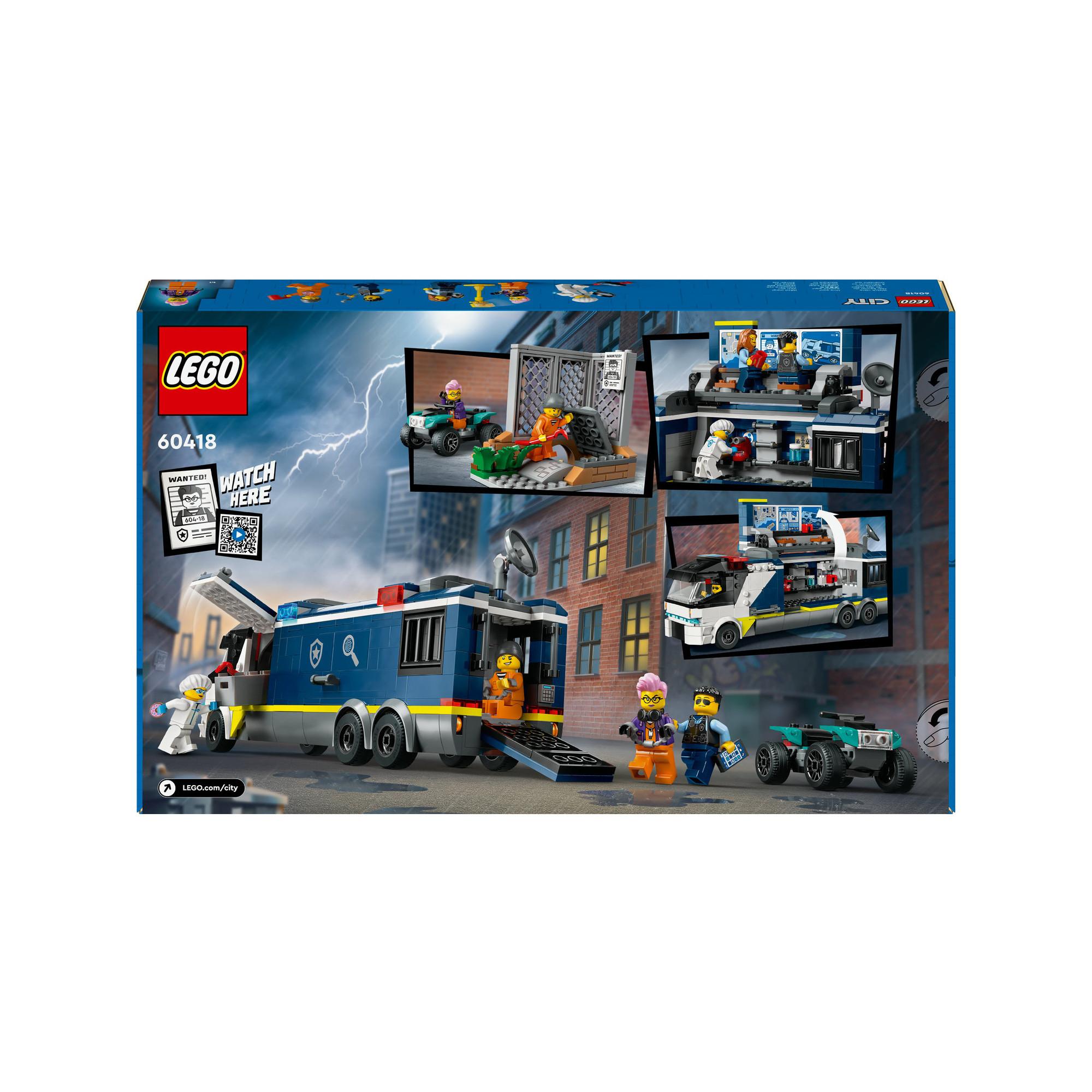 LEGO®  60418 Camion laboratorio mobile della polizia 