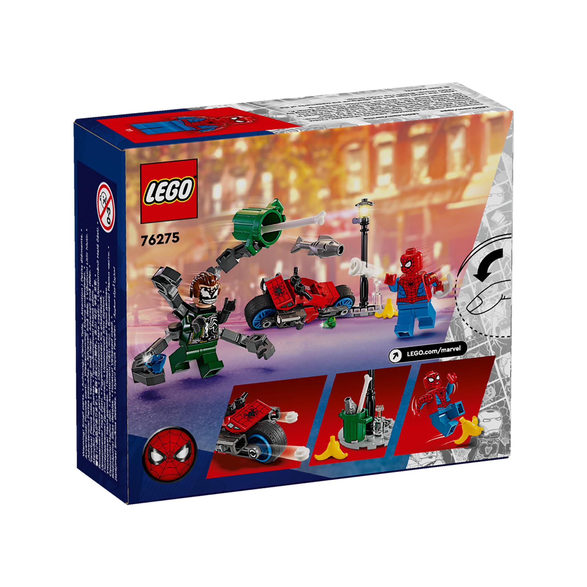 LEGO®  76275 La course-poursuite en moto : Spider-Man contre Docteur Octopus 