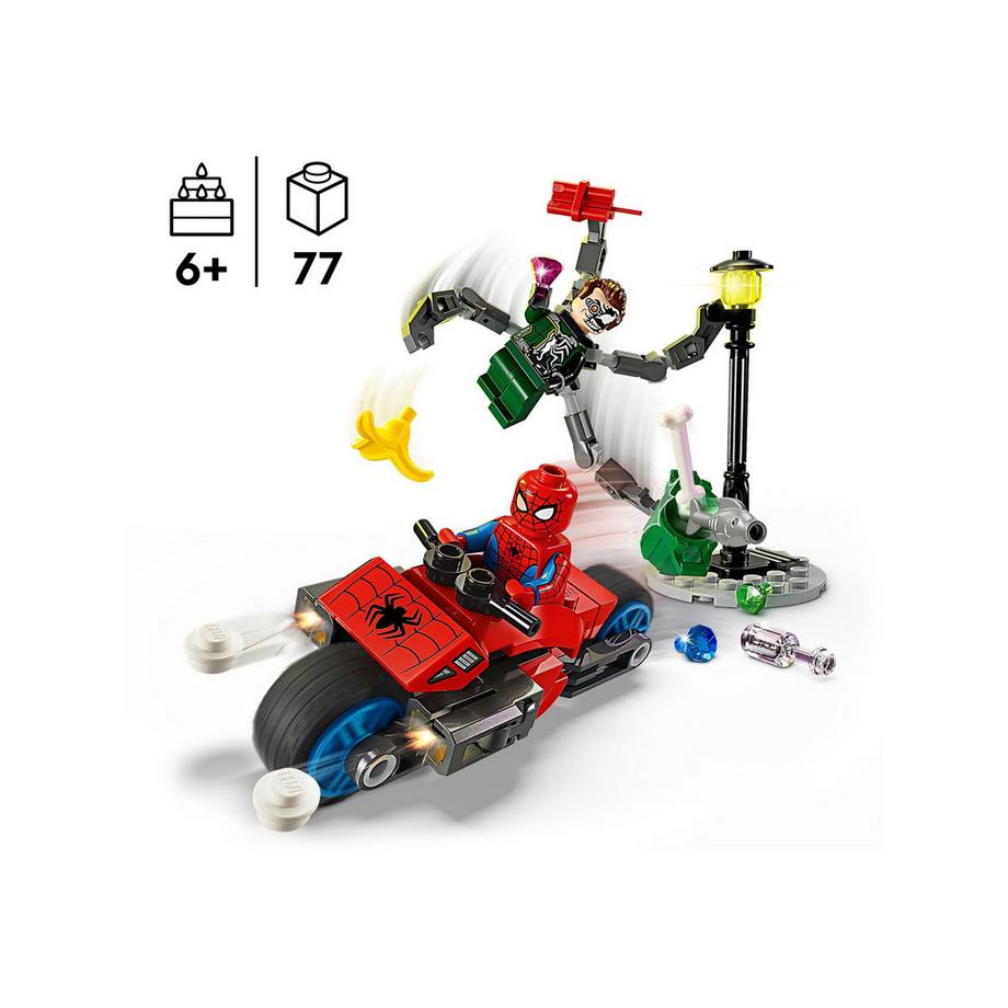 LEGO®  76275 Inseguimento sulla moto: Spider-Man vs. Doc Ock 