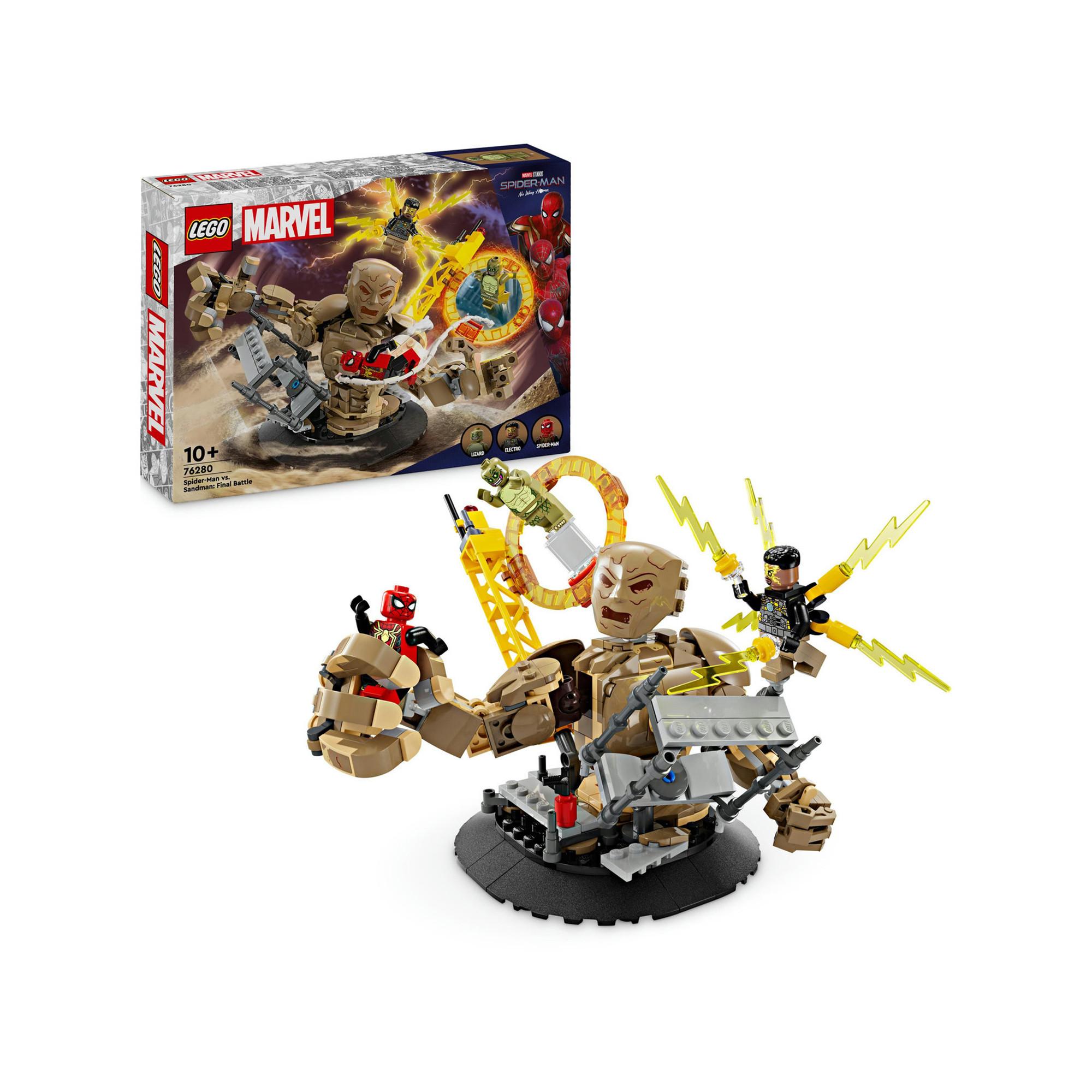 LEGO®  76280 Spider-Man vs. Uomo sabbia: Battaglia finale 