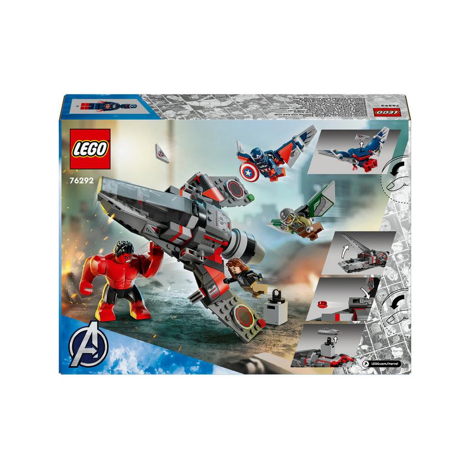 LEGO®  76292 Captain America vs Hulk rouge 