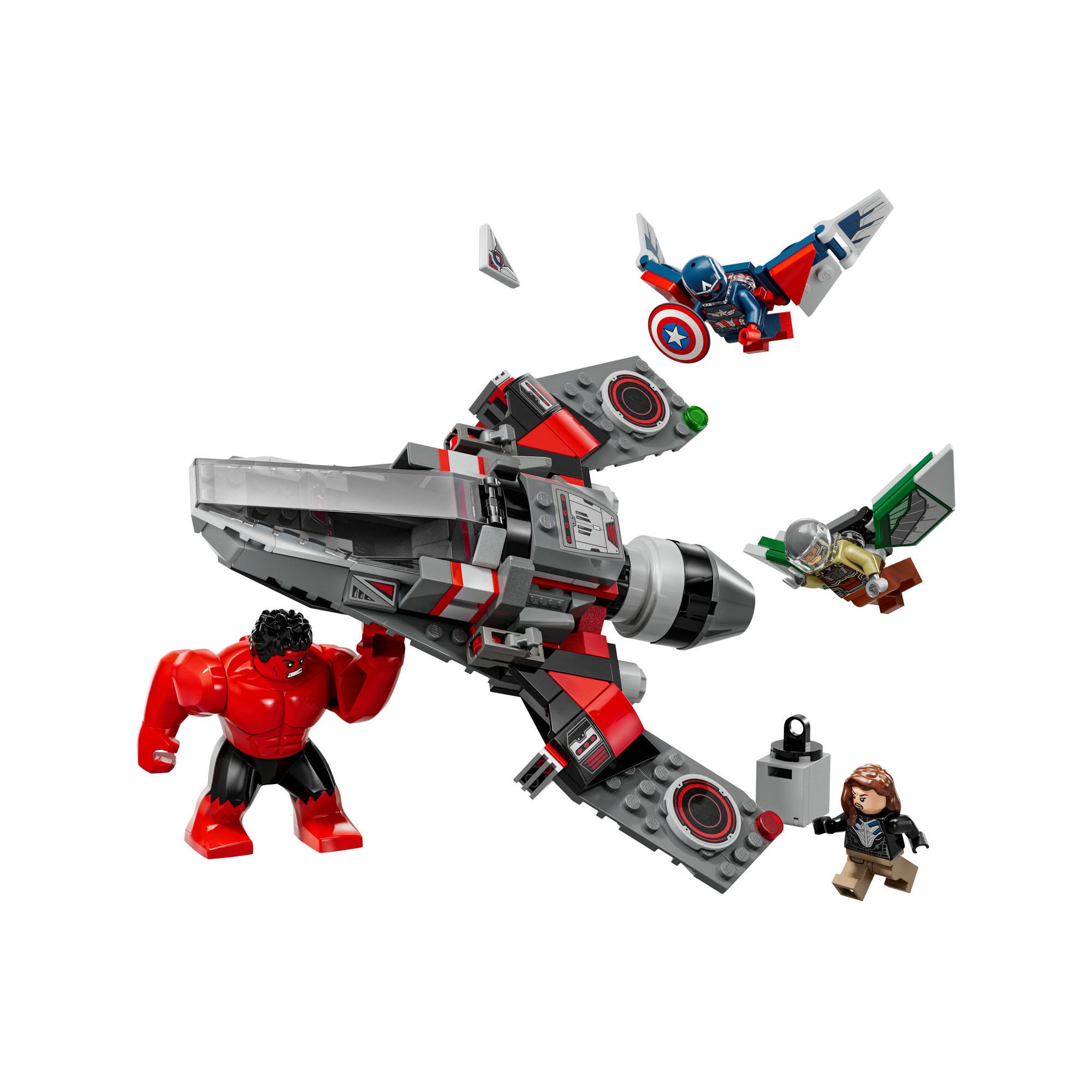 LEGO®  76292 Battaglia Captain America vs. Hulk Rosso 
