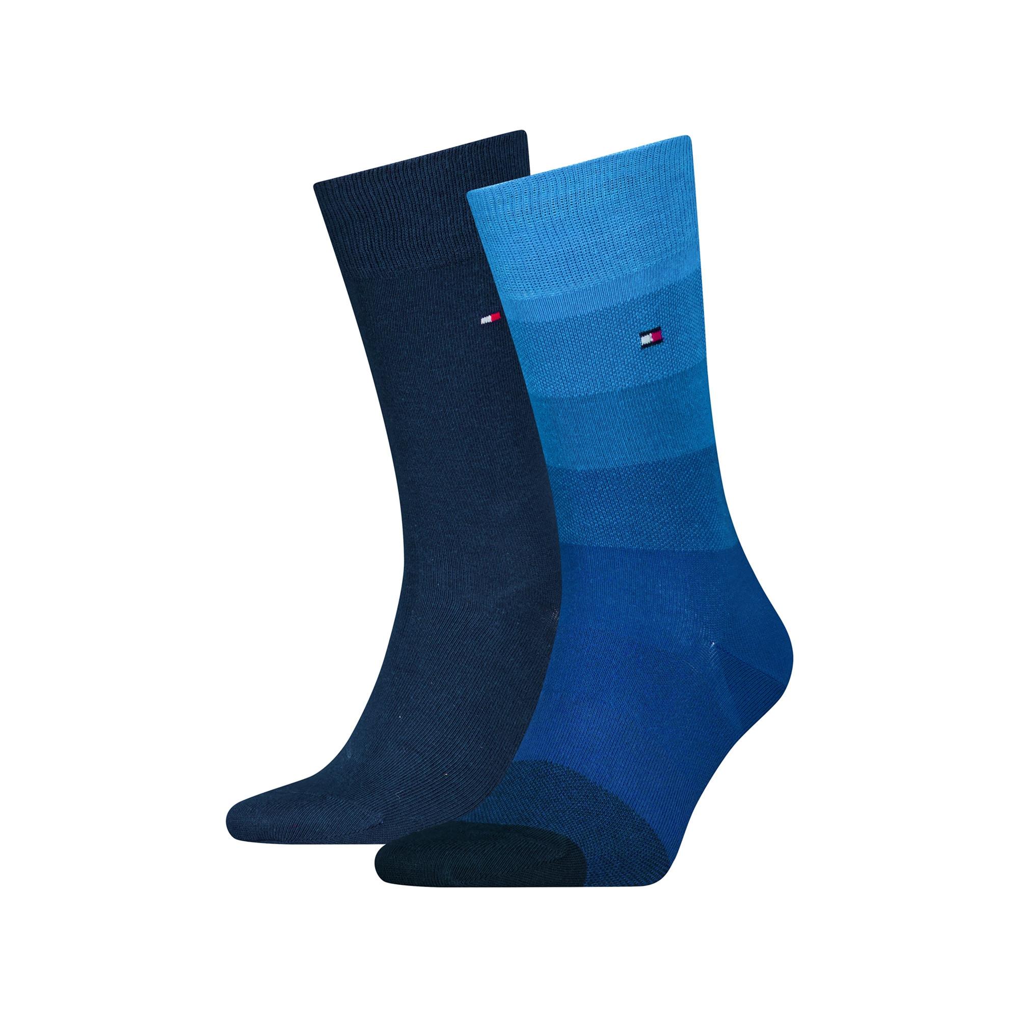 Image of Duopack, Wadenlange Socken Herren Blau 43-46