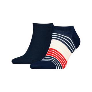 TOMMY HILFIGER SNEAKER 2P MULTICOLOR STRIPE Lot de 2 paires de chaussettes sneakers 