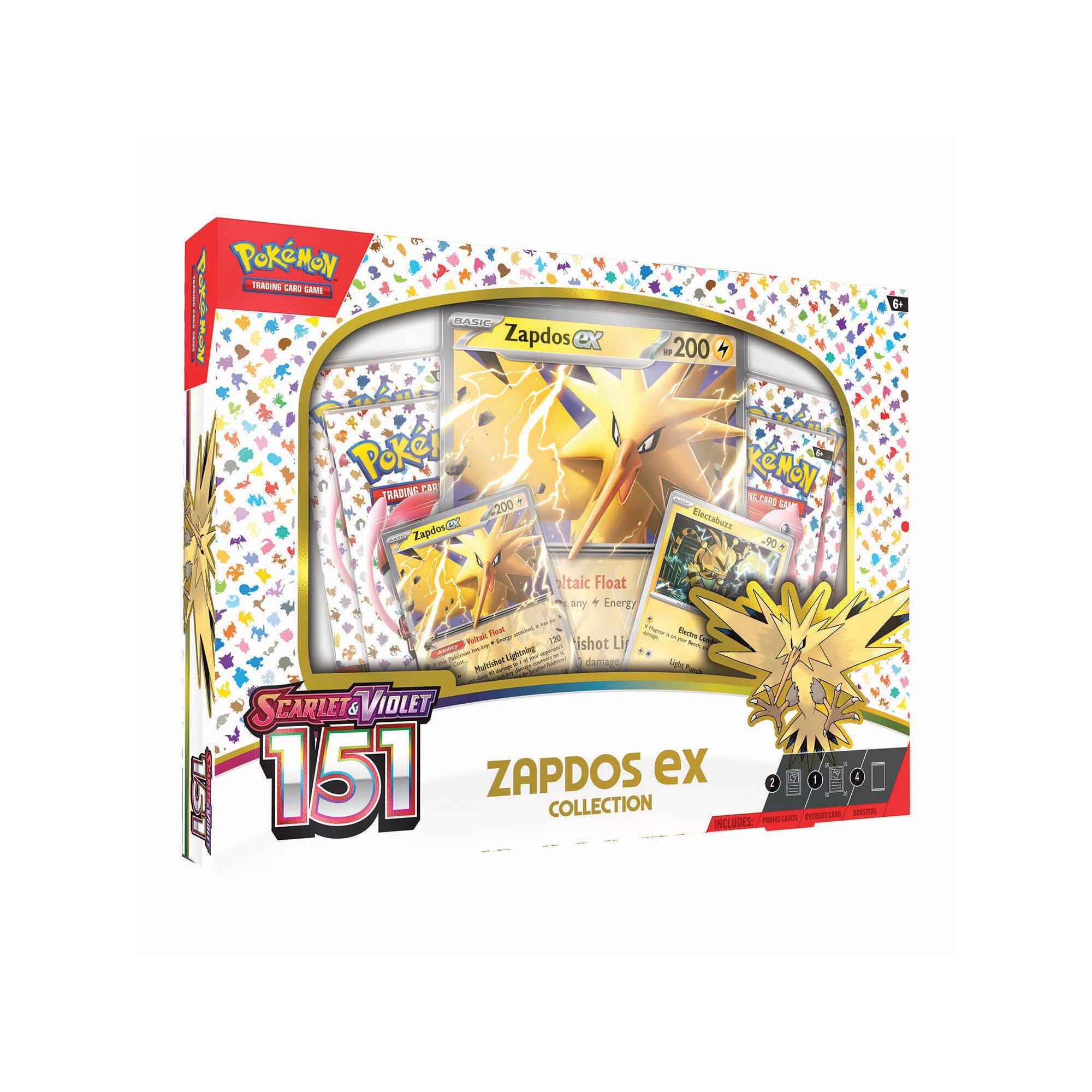 Pokémon  Scarlet & Violet 151 Zapdos ex Collection, Englisch 