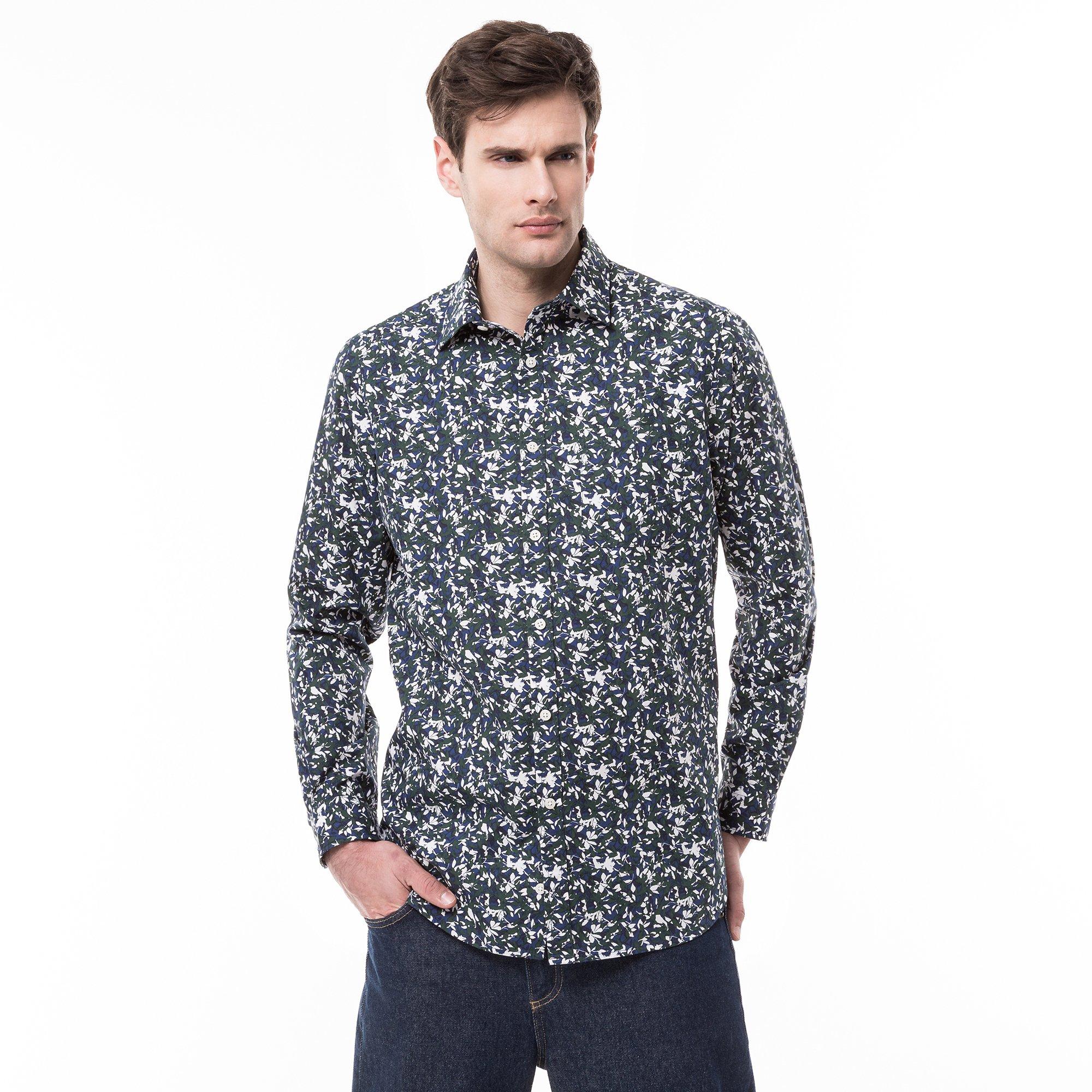 Image of Hemd, Classic Fit, Langarm Herren Dunkelblau L