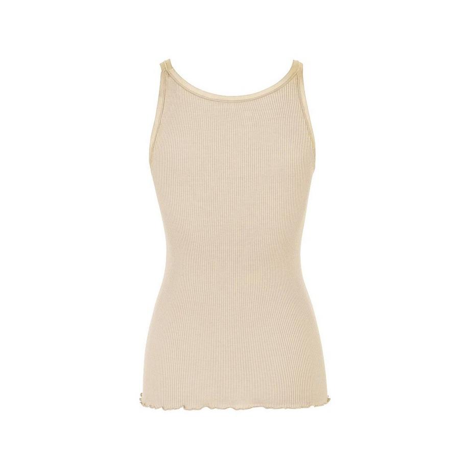 ROSEMUNDE Geripptes Rundhals Tank Top  