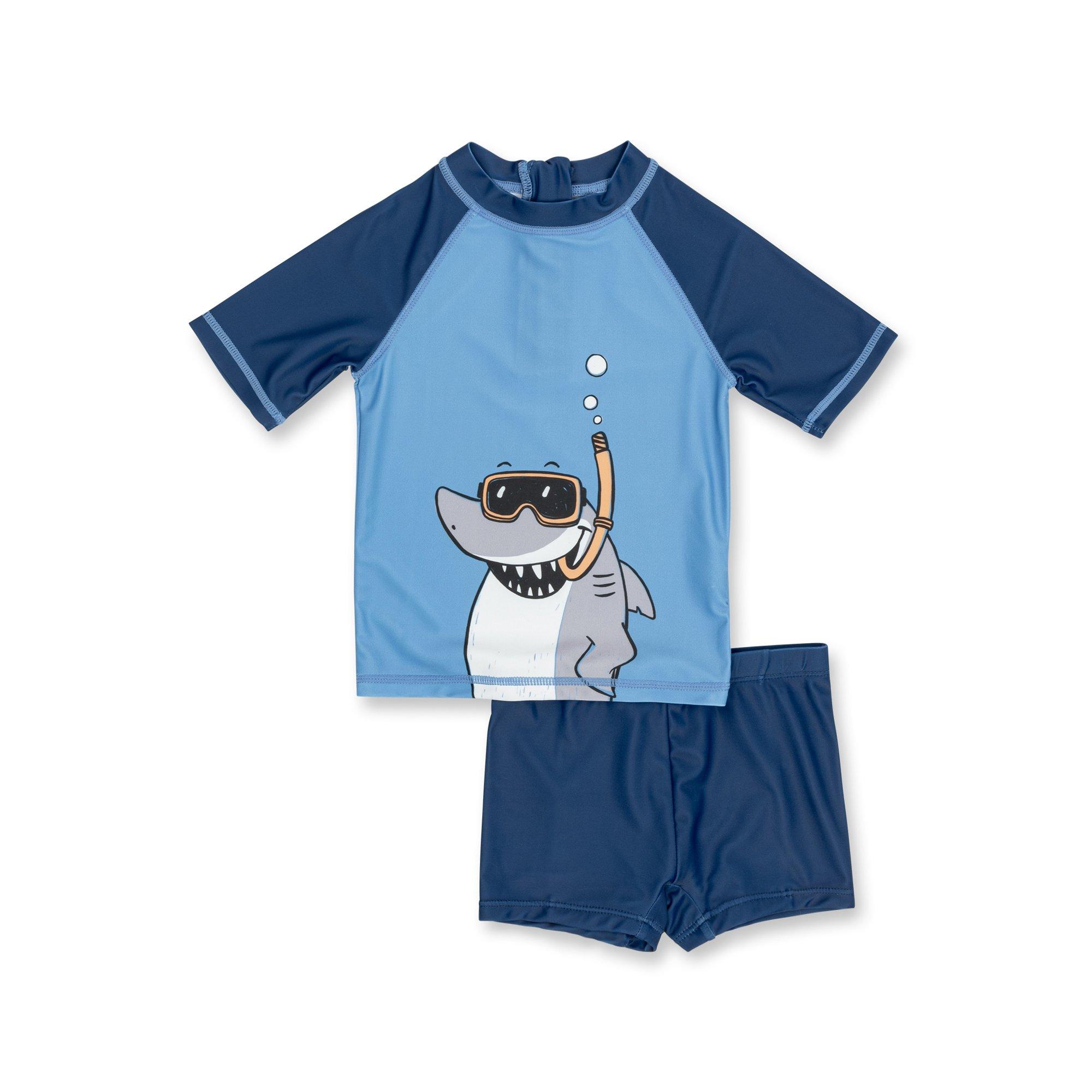 Image of Set: Top Und Badehose Mit Uv-schutz Unisex Himmelblau 68