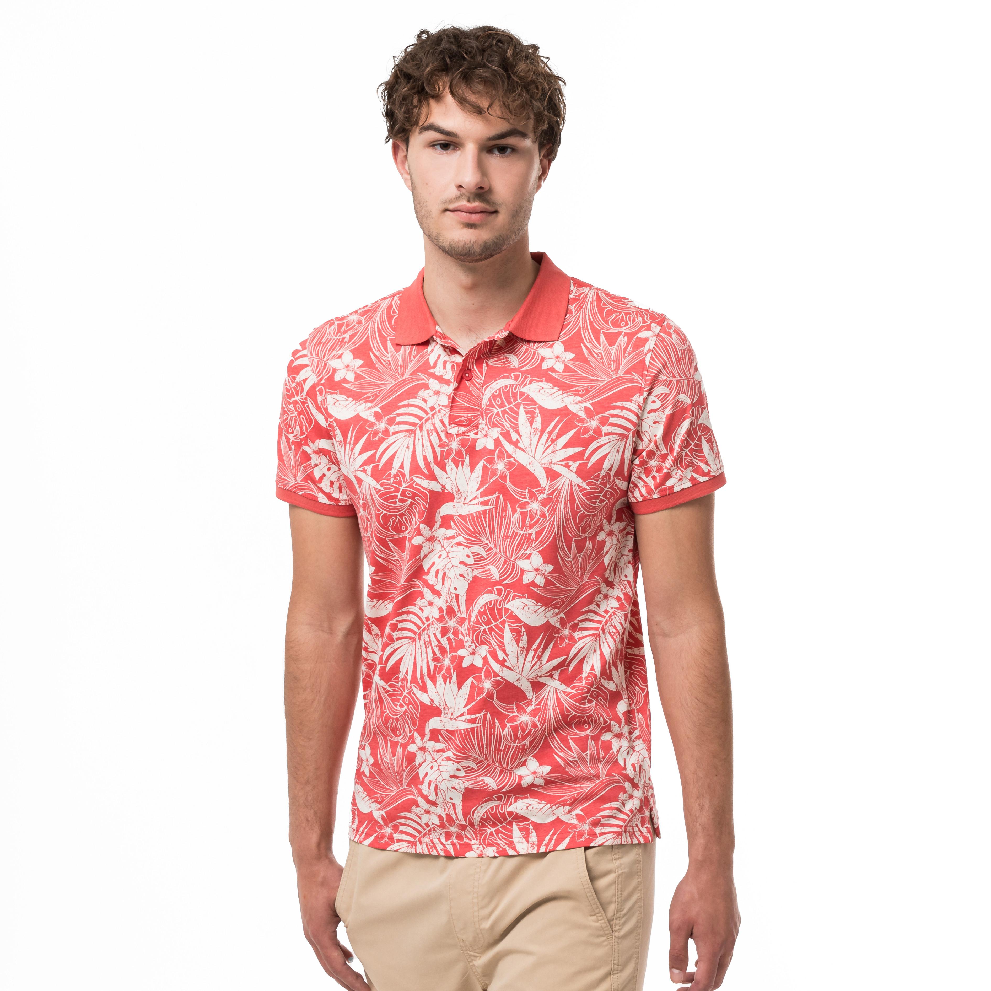 Image of Poloshirt, Kurzarm Herren Korall XL