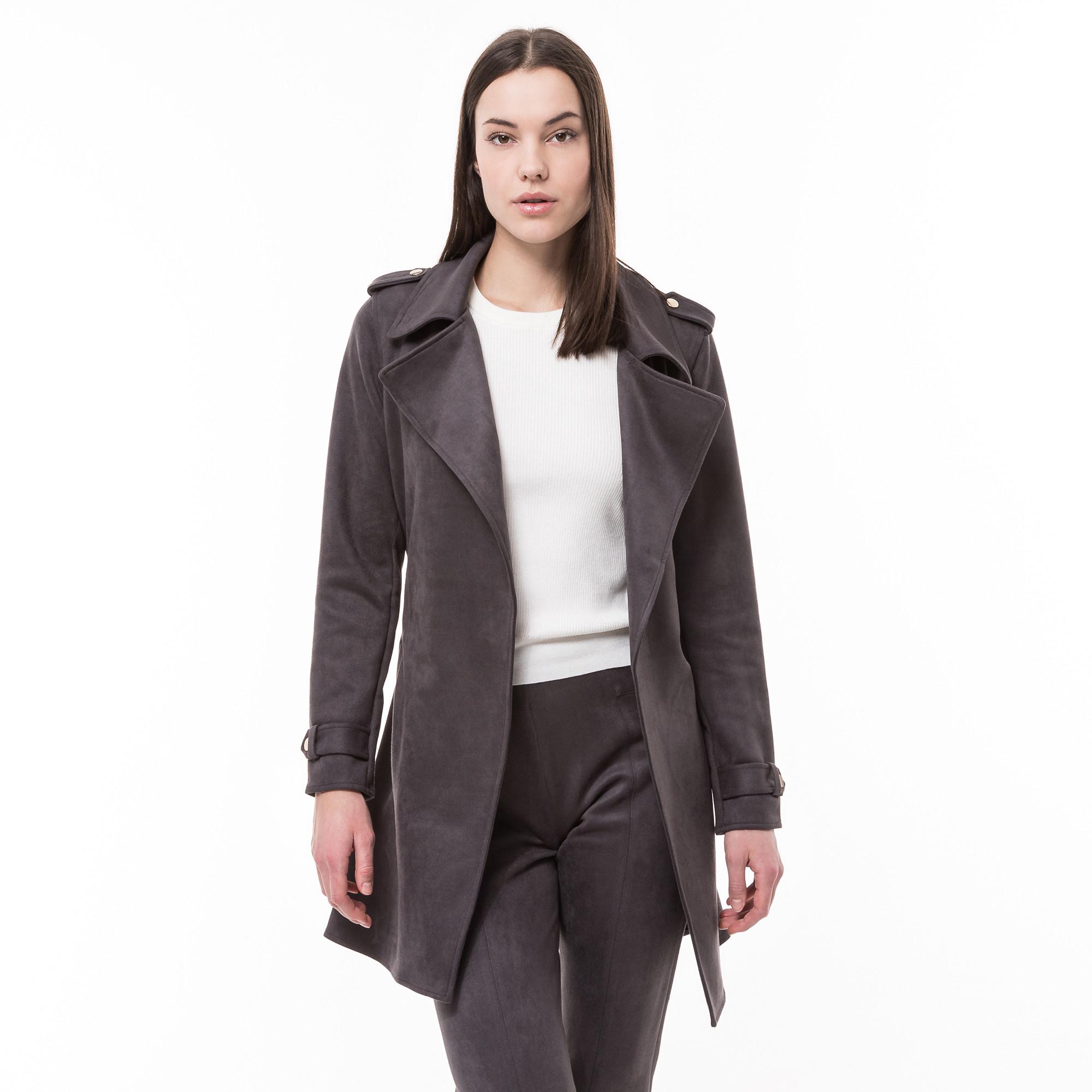 Manor Woman Trench in velluto  