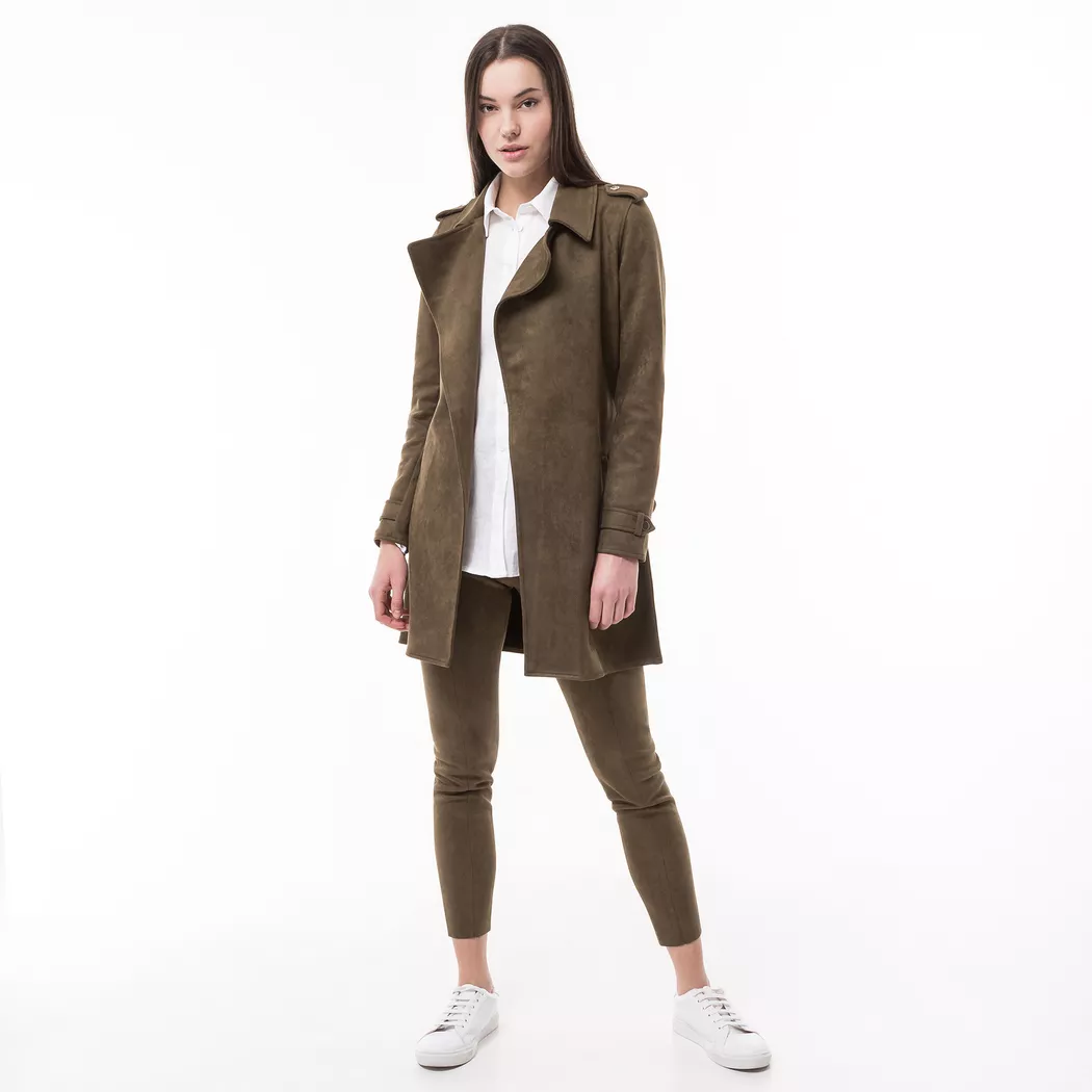 Manor Woman - Trenchcoat, für Damen, Khaki, Größe 44