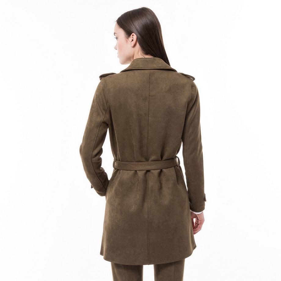 Manor Woman Velours Trenchcoat  