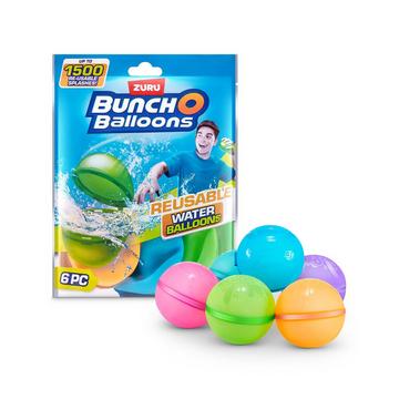 Bunch O Balloons Reusable Water Balloons, 6 Pezzi