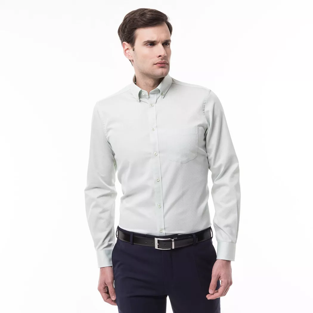 Manor Man - Hemd, Classic Fit, langarm, für Herren, Grün, Größe S